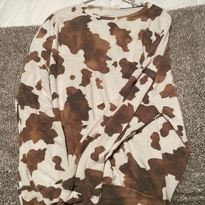 Cow print tunic